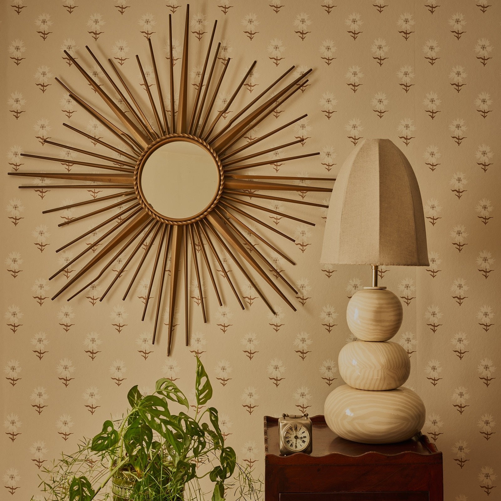 Franklyn Oatmeal & White Table Lamp