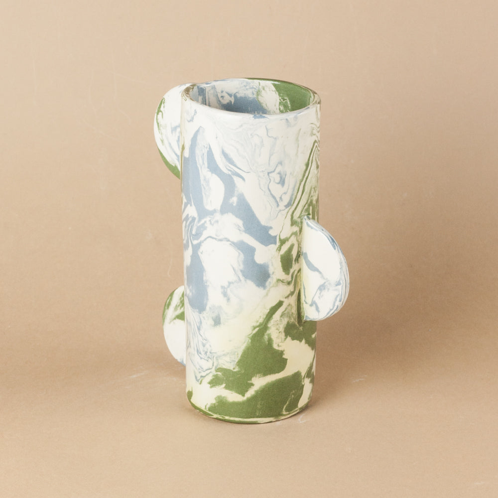 Blue, Green & White Space Mini Great Hey Vase