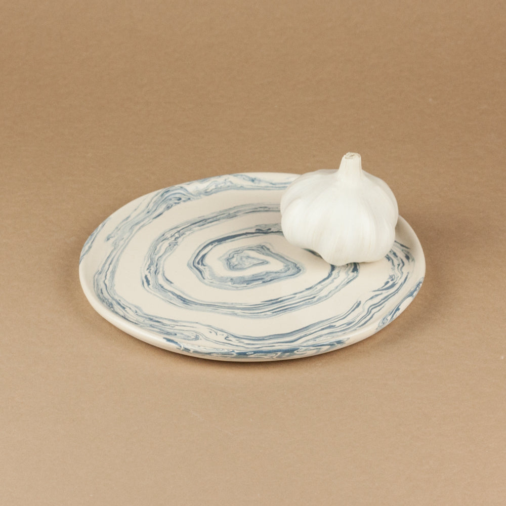 Blue & White Swirl Side Plate