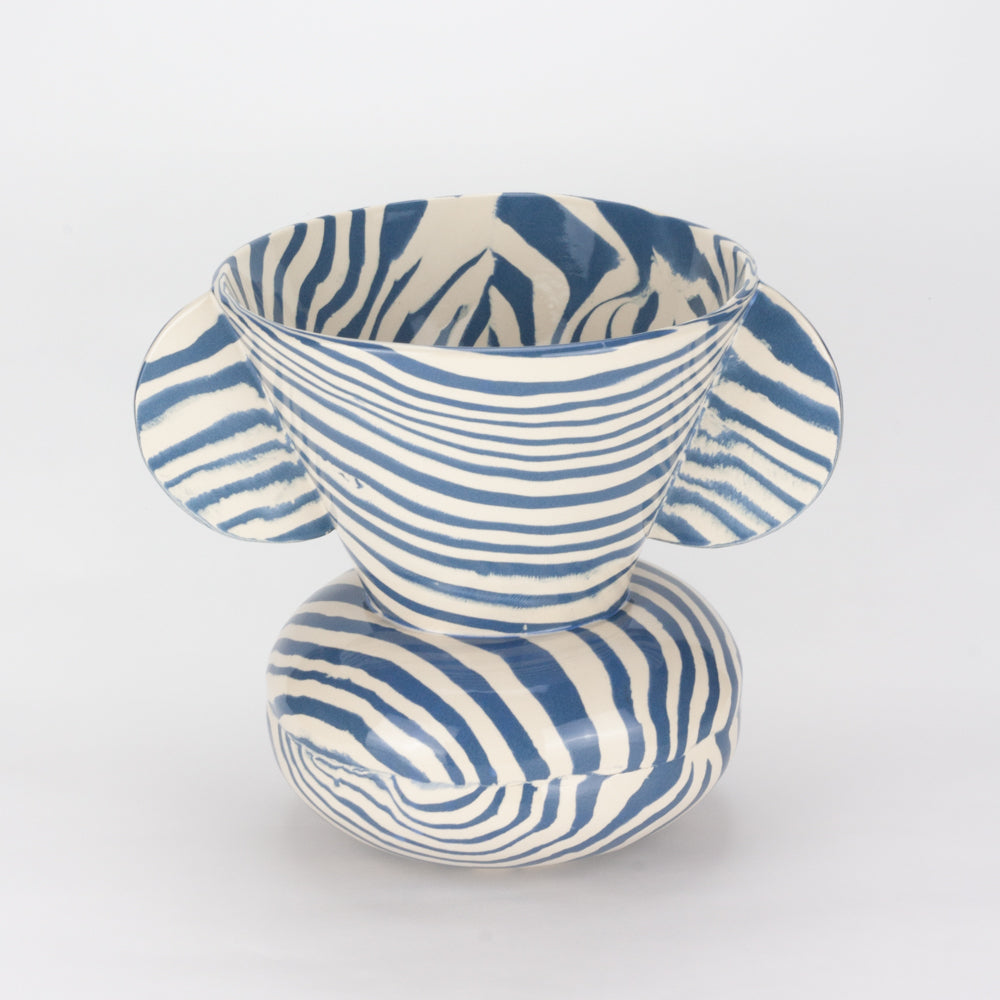 Blue & White Marble Townsend Vase