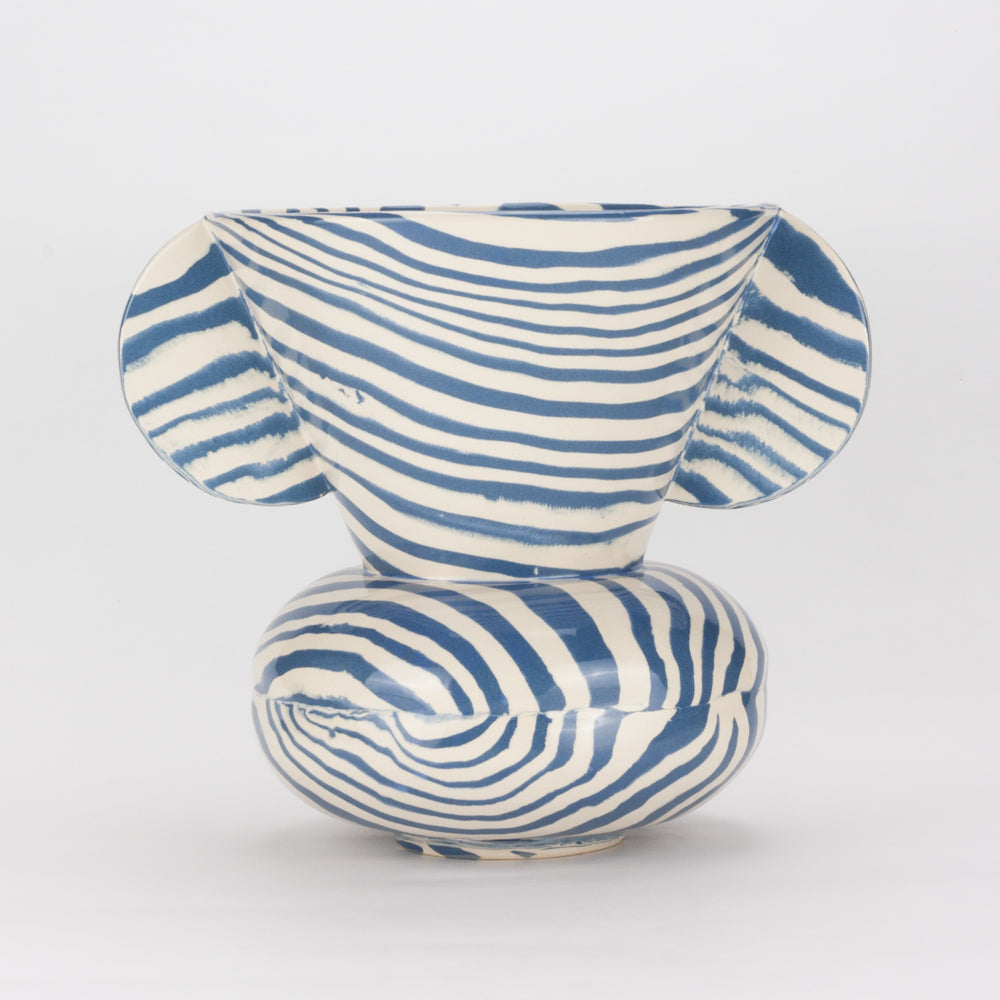 Blue & White Marble Townsend Vase