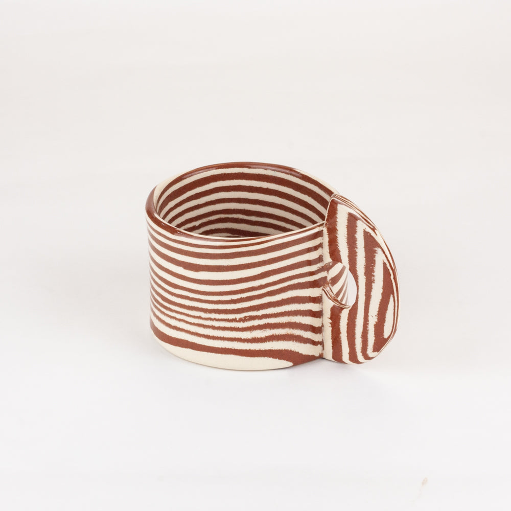 Terracotta & White Mug