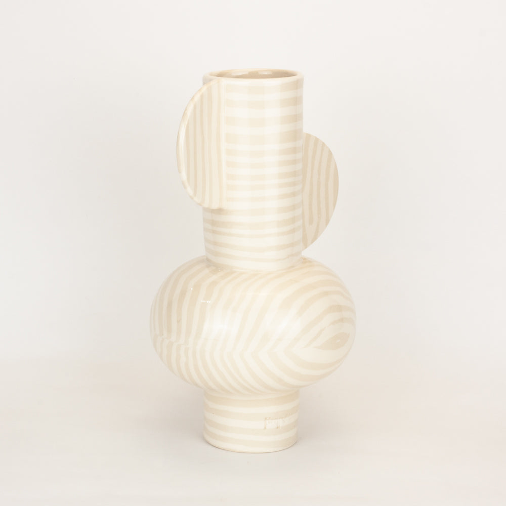 Oatmeal & White Profumo Vase