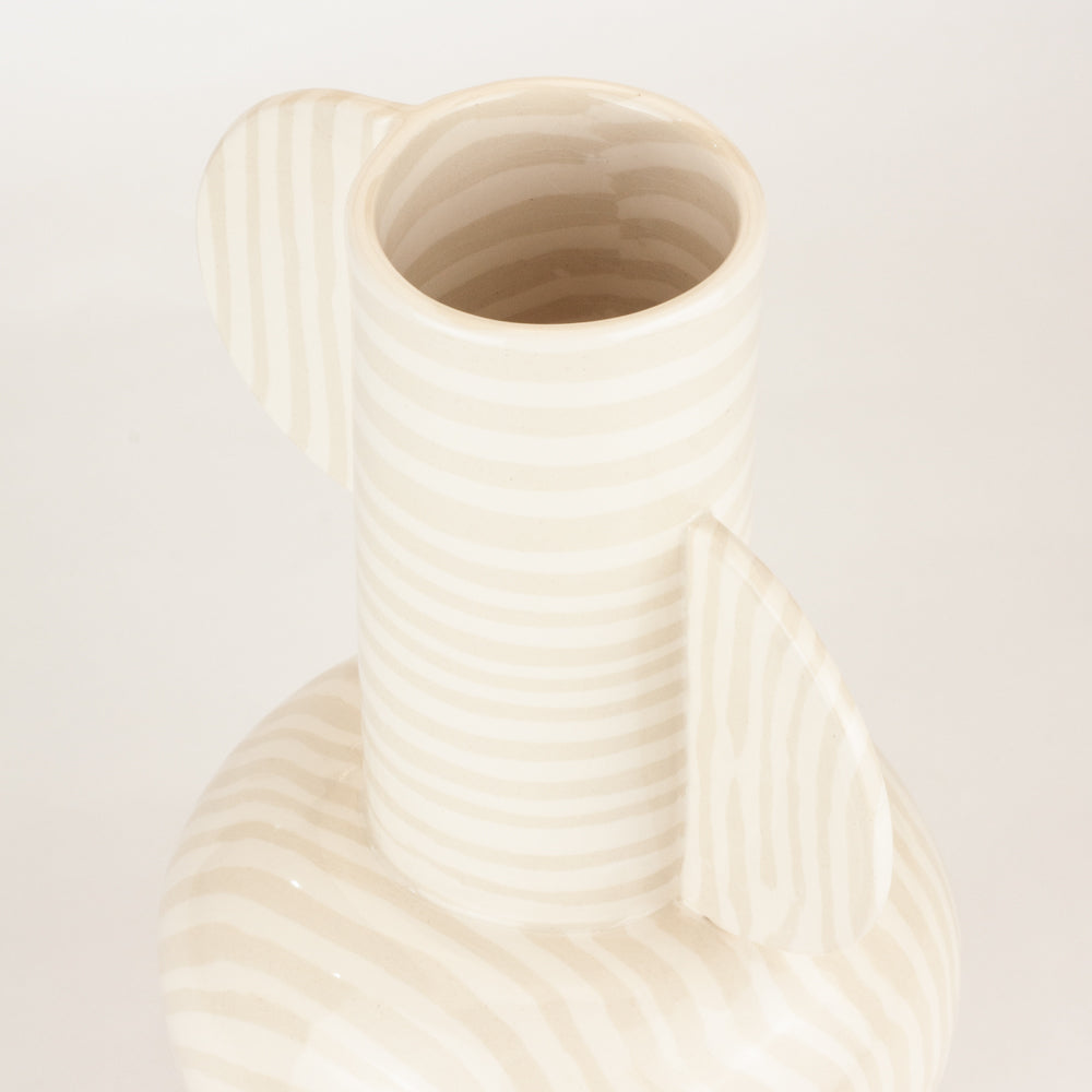 Oatmeal & White Profumo Vase