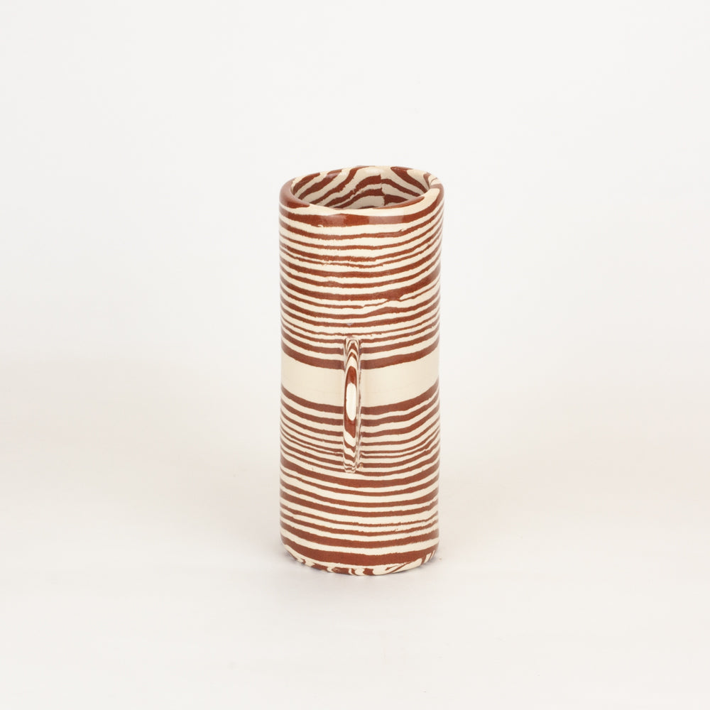 Terracotta & White Mini Great Hey Vase