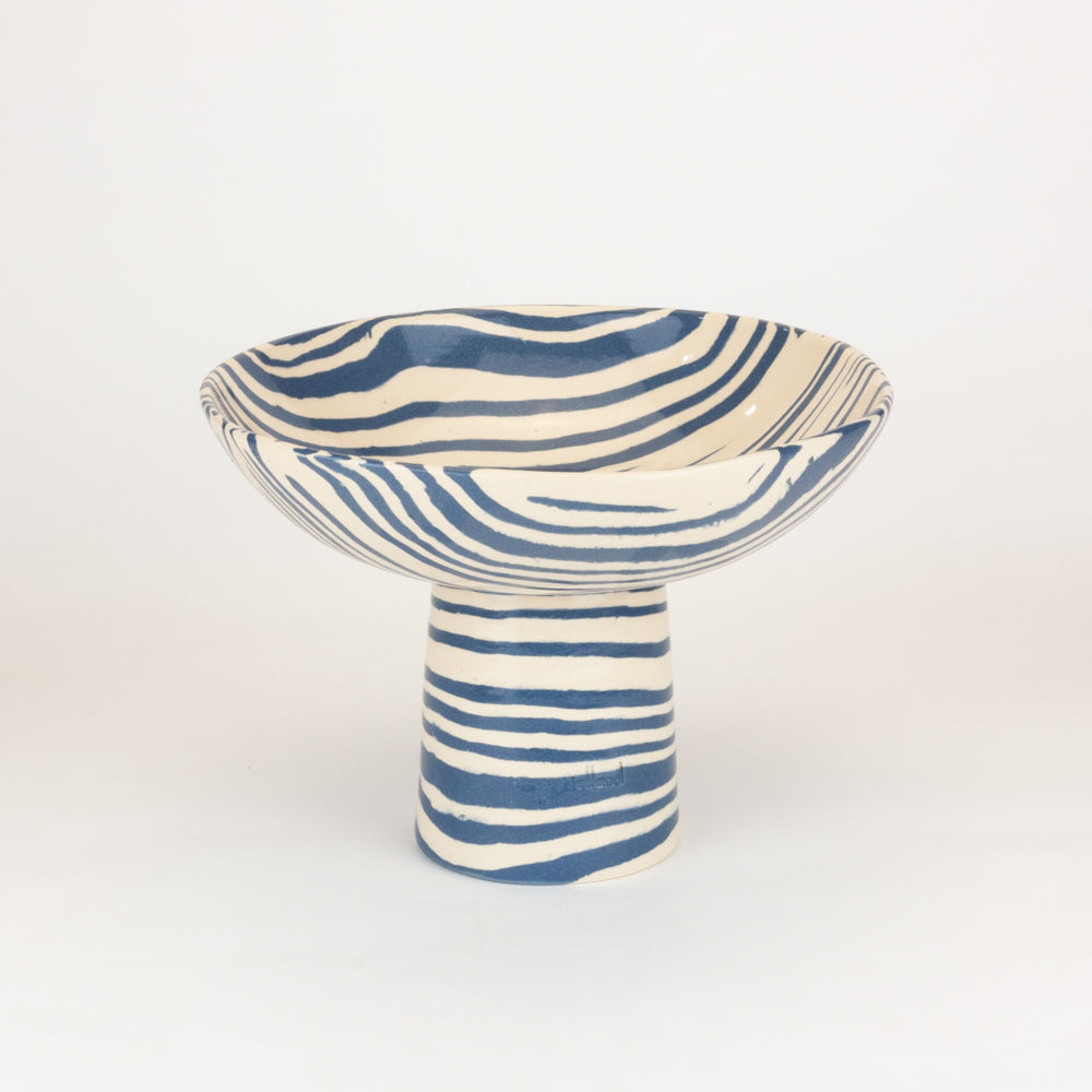 Blue & White Medium Chalice Bowl