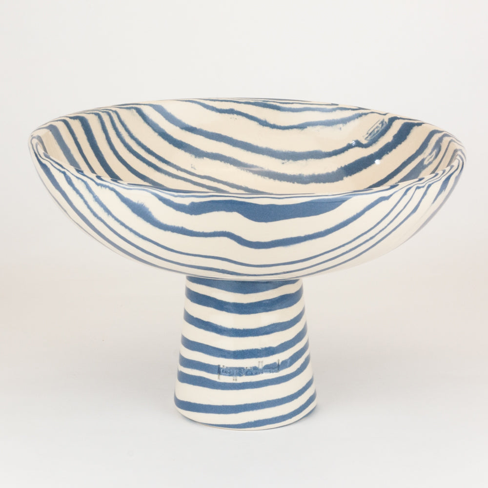 Blue & White Extra Large Chalice Bowl