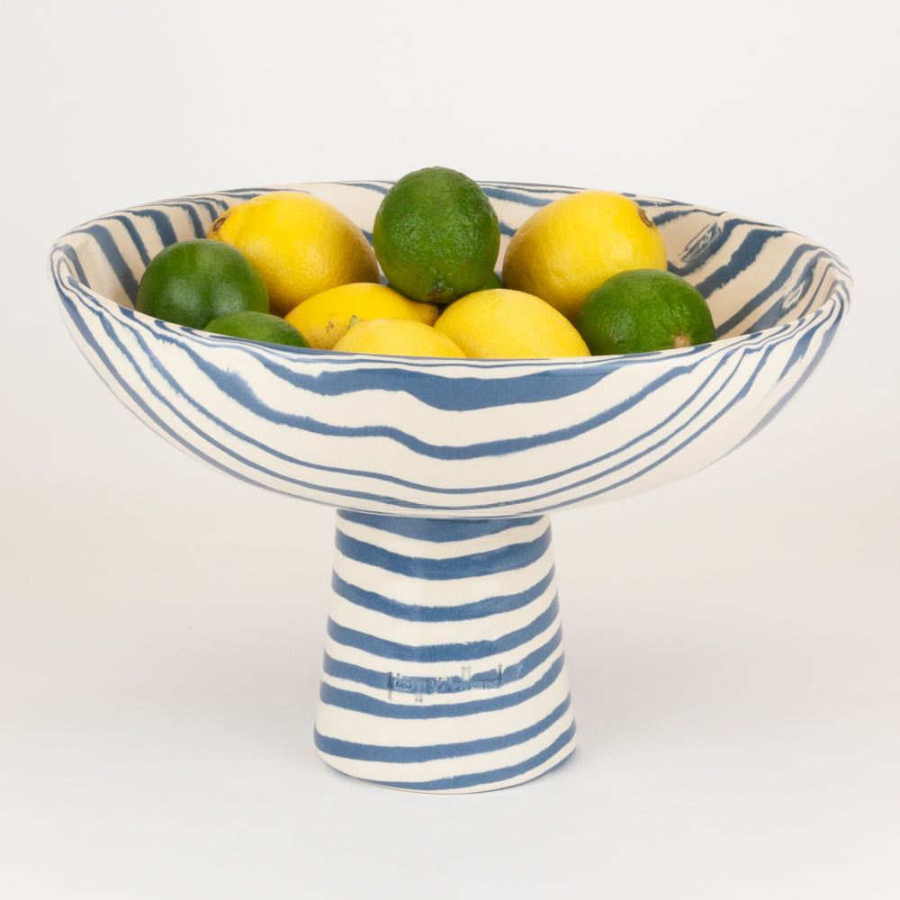 Blue & White Extra Large Chalice Bowl