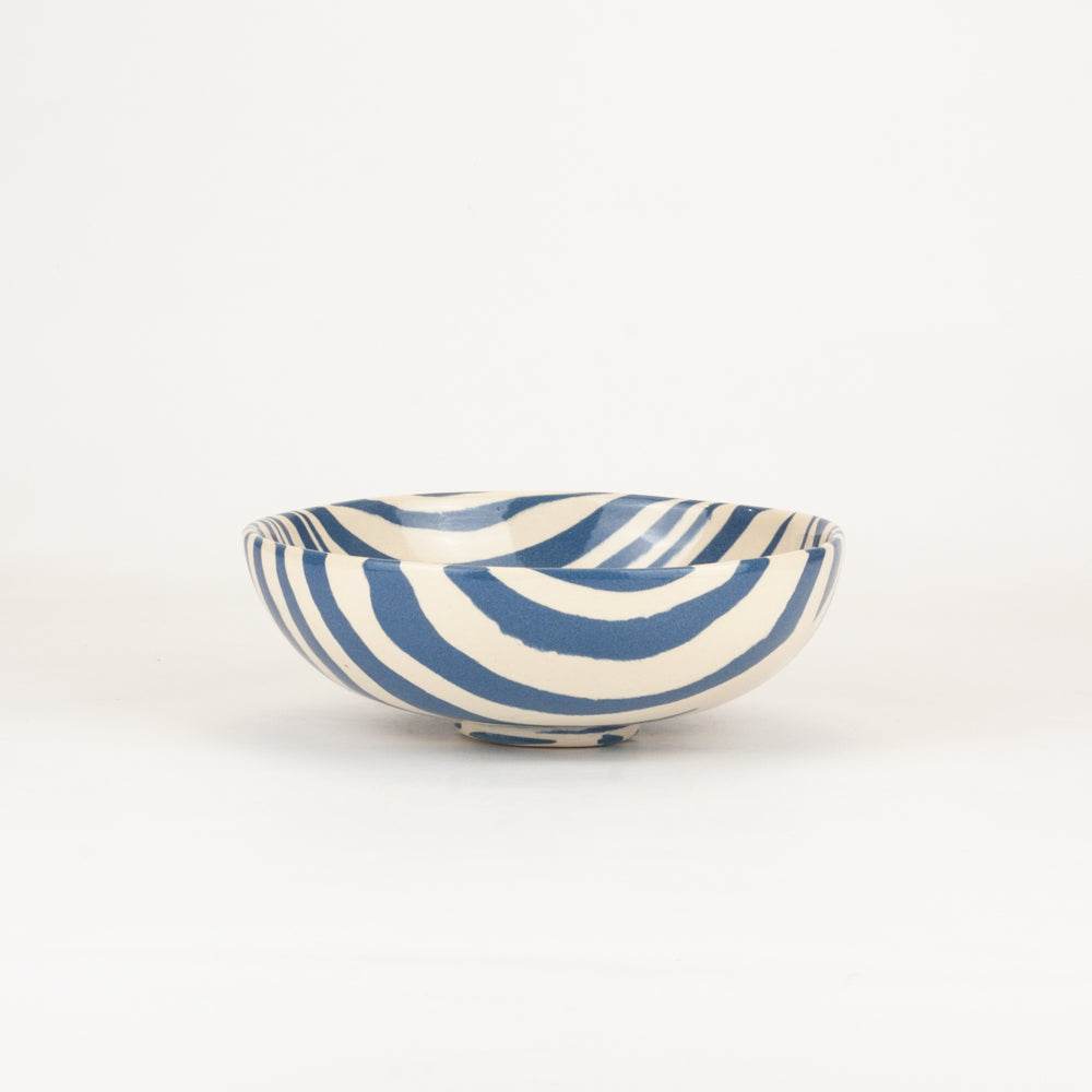 Set of 2 Blue & White Small Bowls