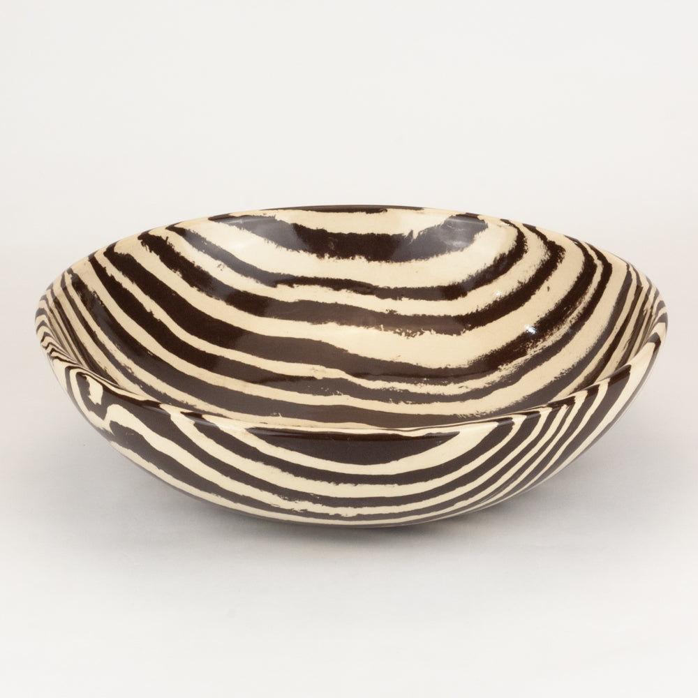 Brown & White Fruit Bowl