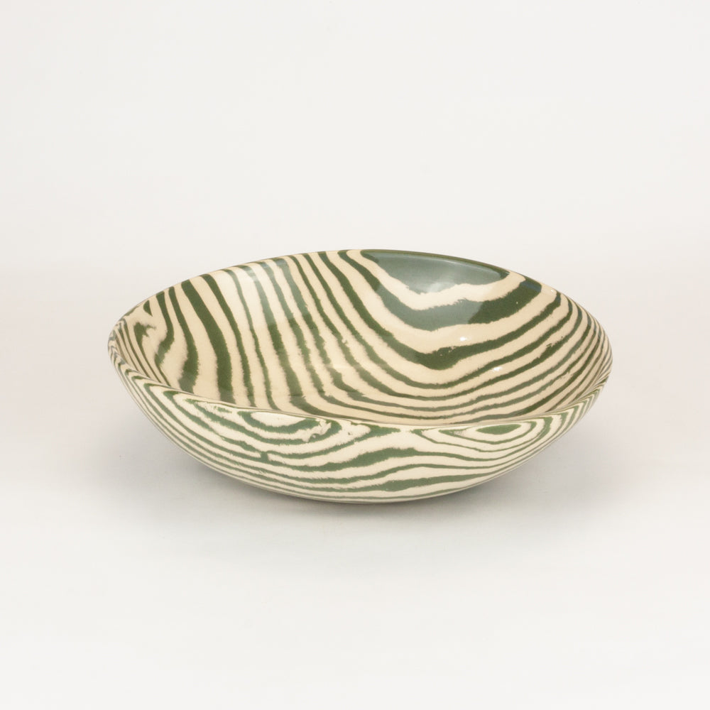 Green & White Salad Bowl