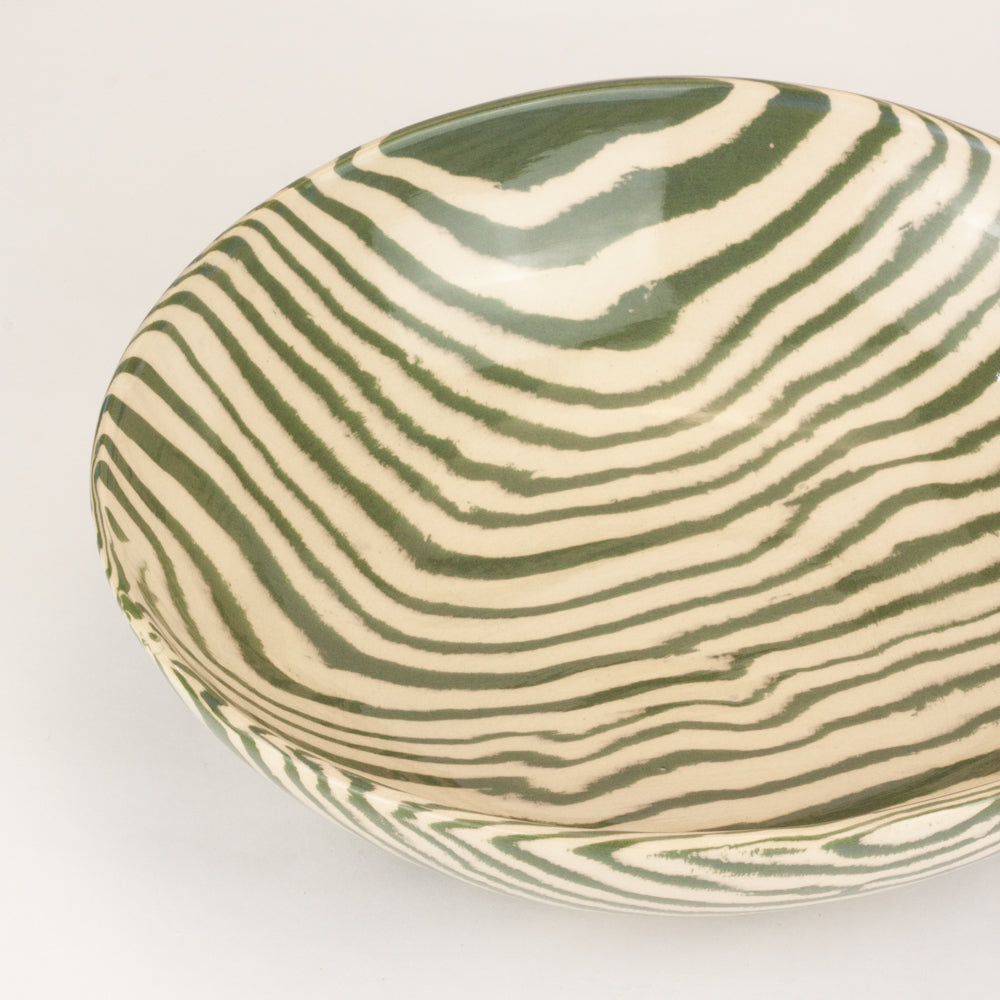 Green & White Salad Bowl