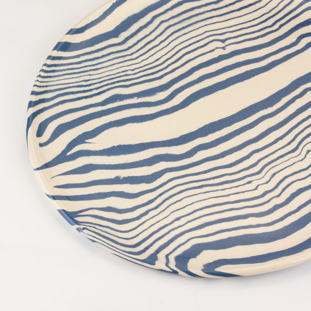 Blue & White Dinner Plate