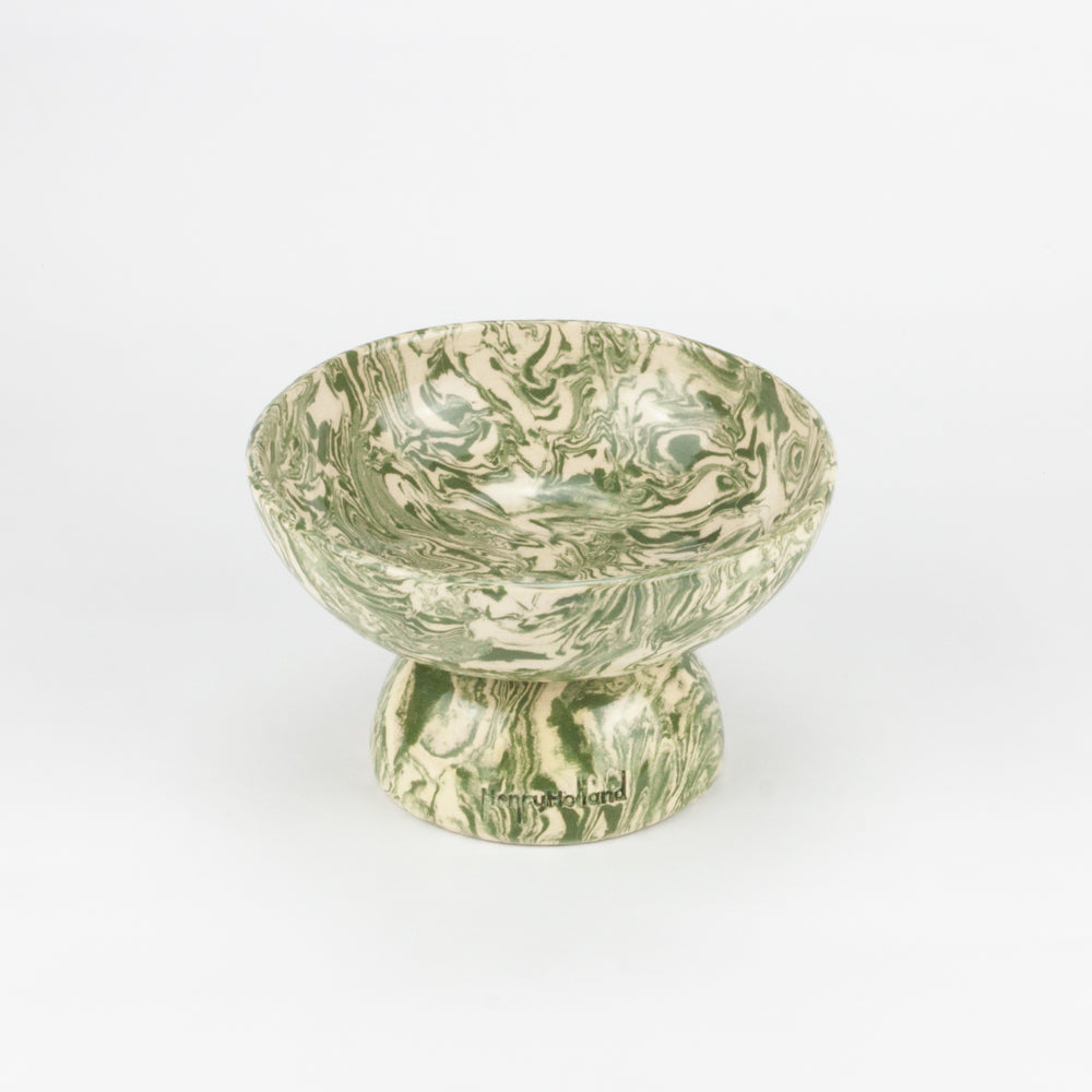 Green & White Galaxy Small Shorty Chalice Bowl