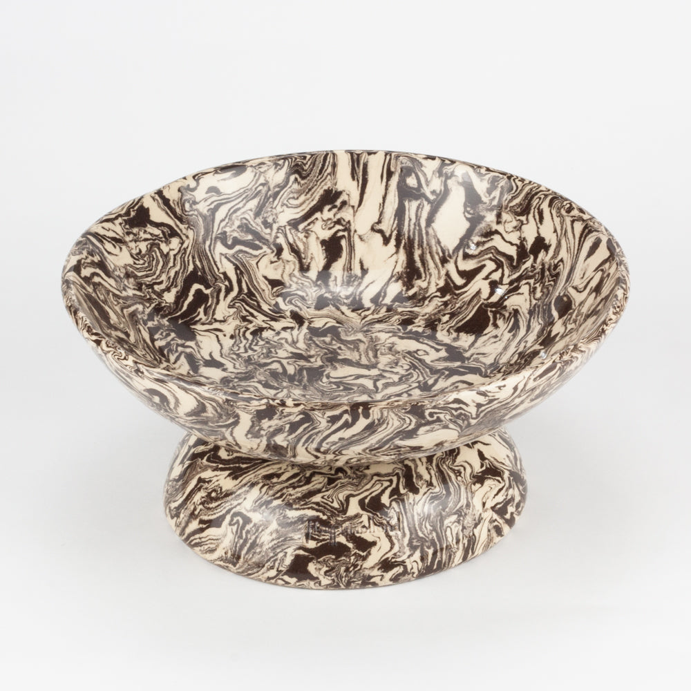 Brown & White Galaxy Medium Shorty Chalice Bowl