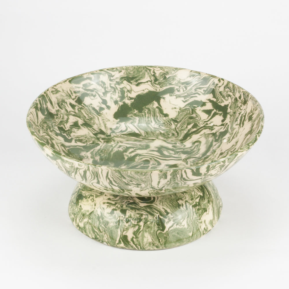 Green & White Galaxy Medium Shorty Chalice Bowl