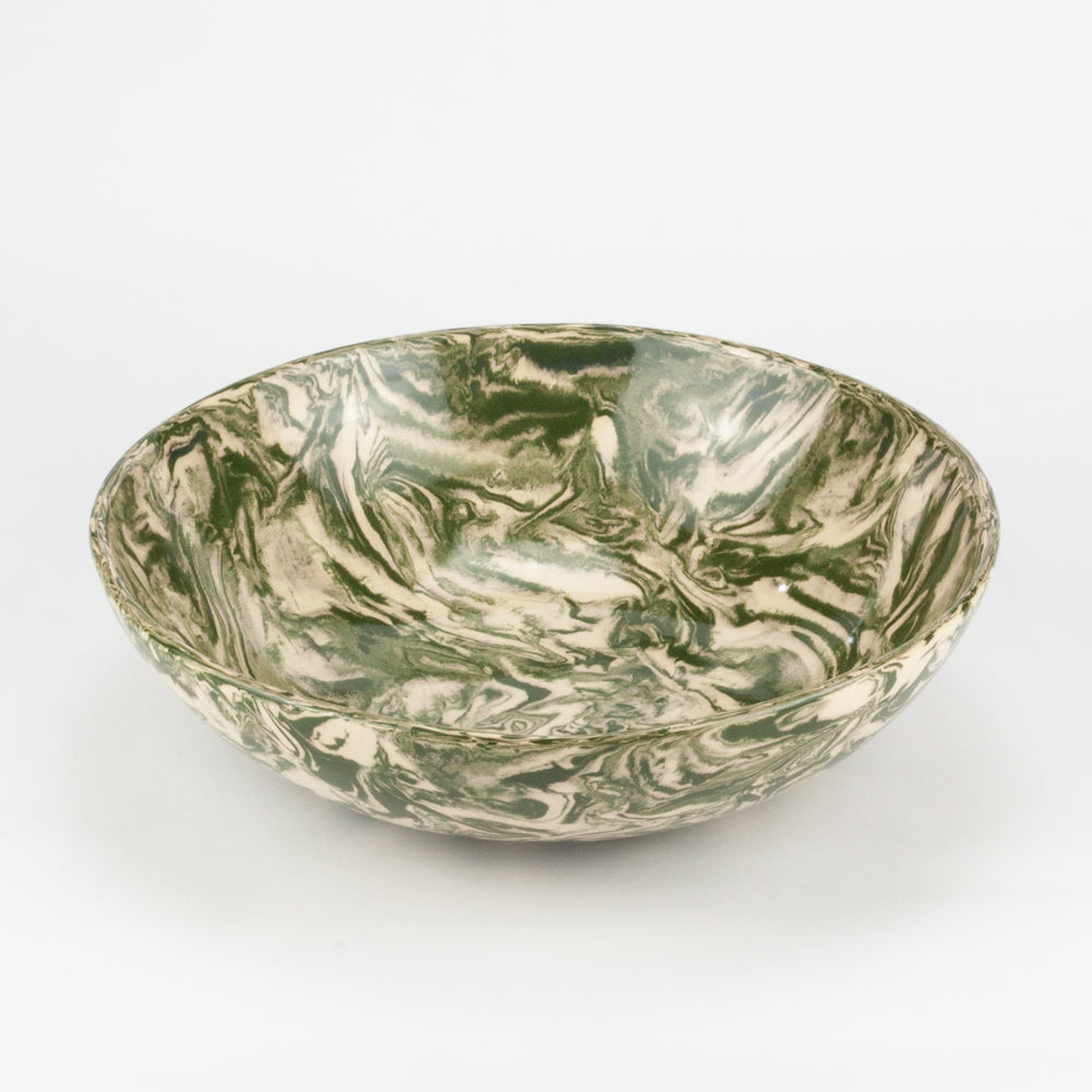 Green & White Galaxy Salad Bowl