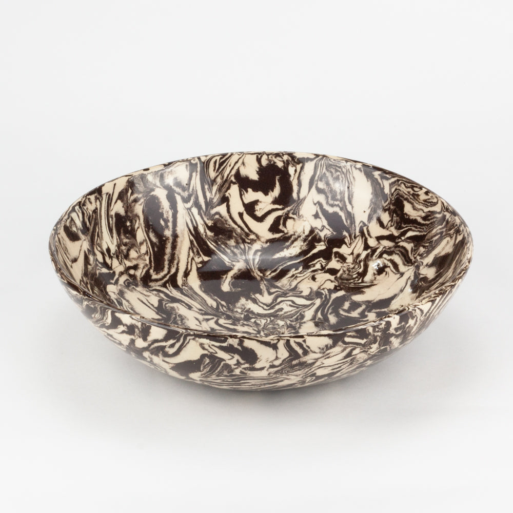 Brown & White Galaxy Salad Bowl