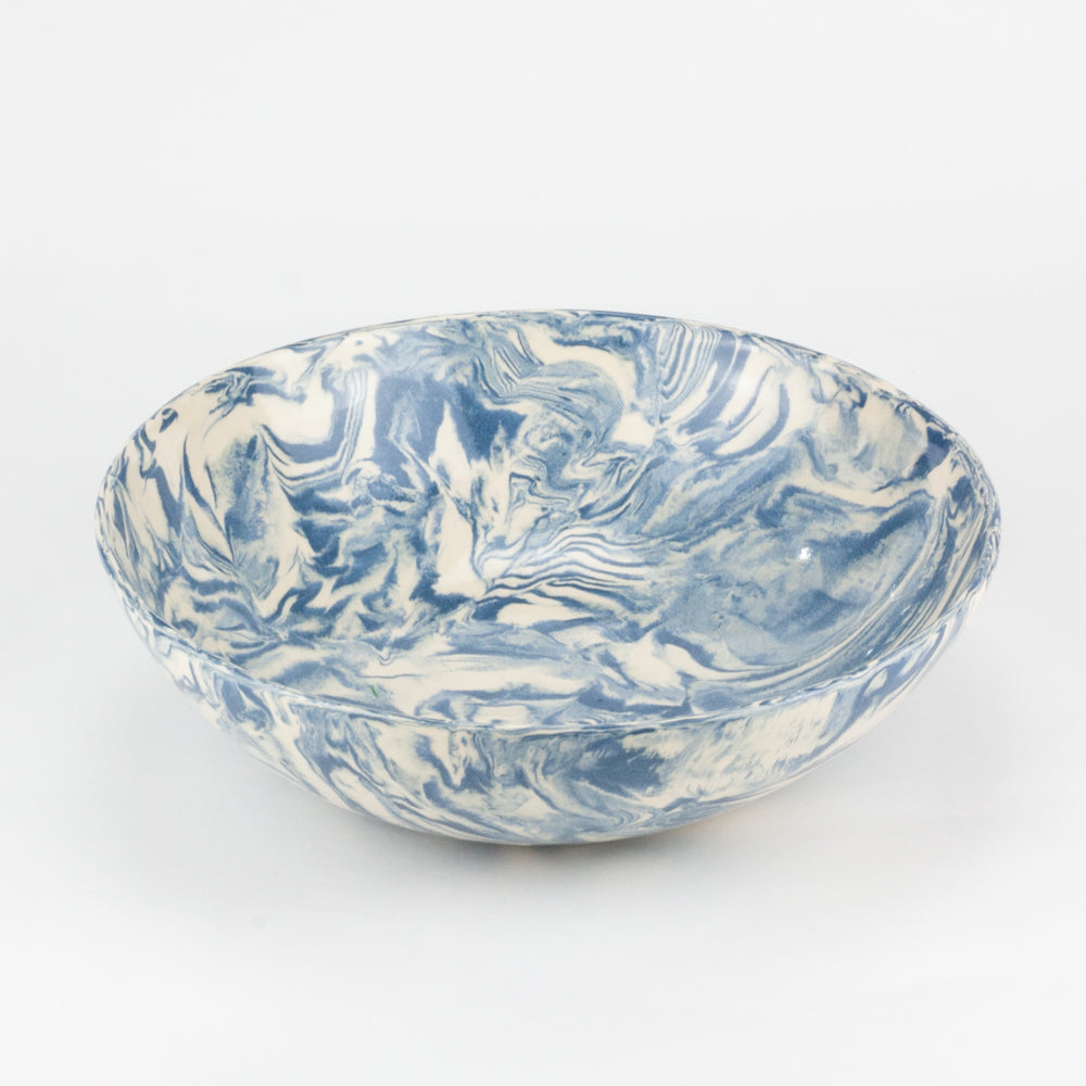 Blue & White Galaxy Salad Bowl