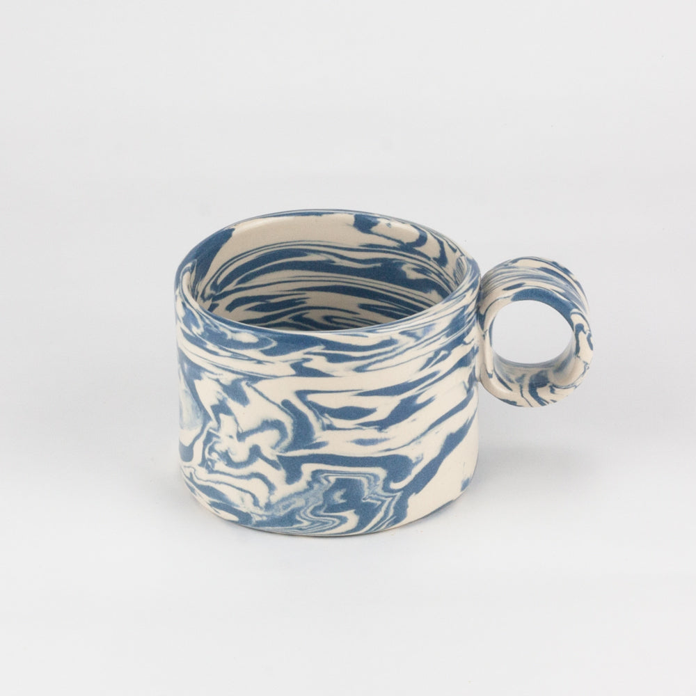 Blue & White Galaxy Hug Mug