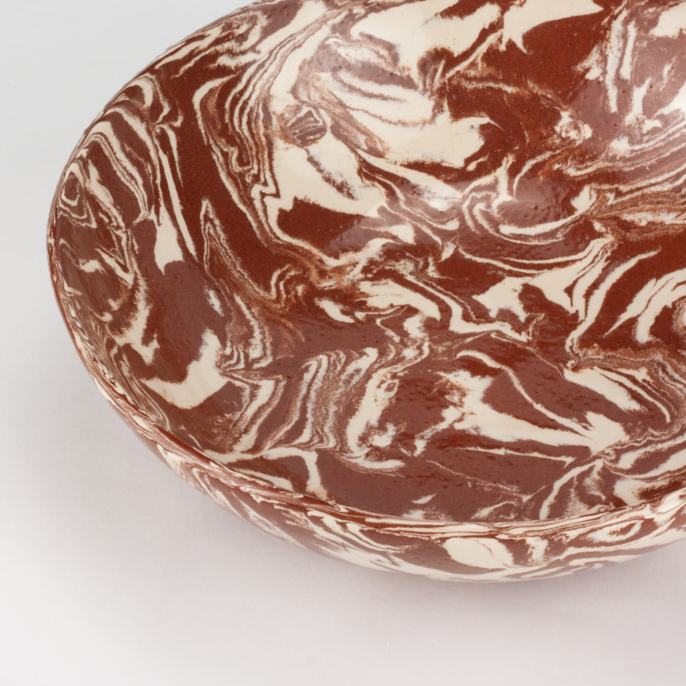 Terracotta & White Galaxy Salad Bowl