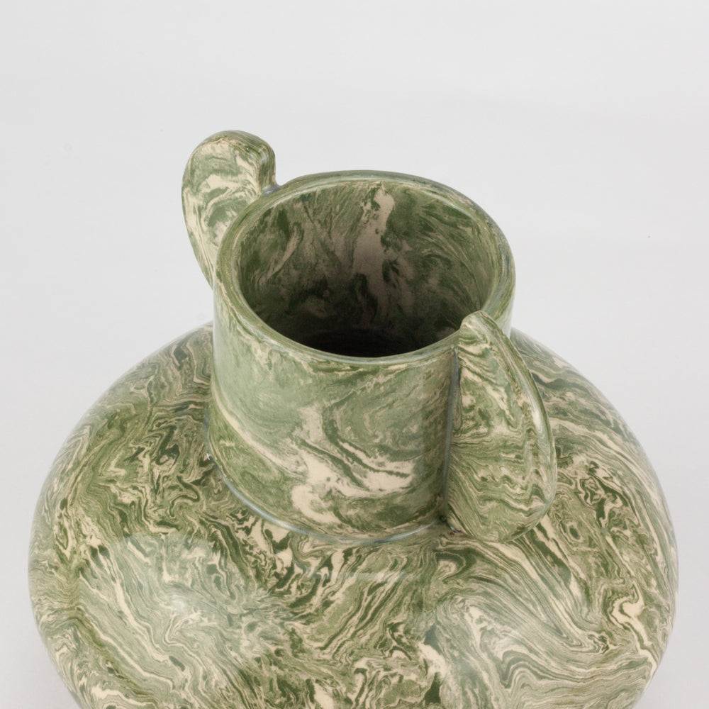 Green & White Galaxy Mini Tudor Vase