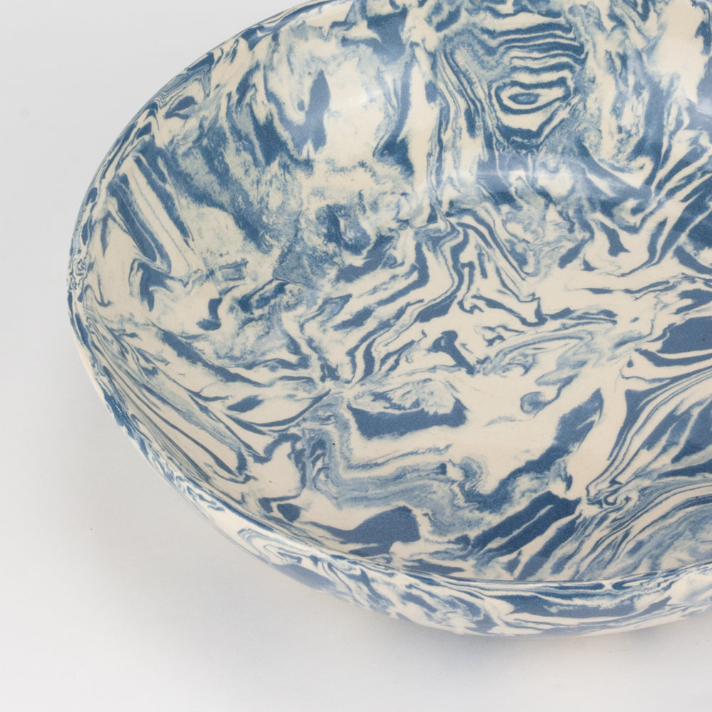 Blue & White Galaxy Pasta Bowl