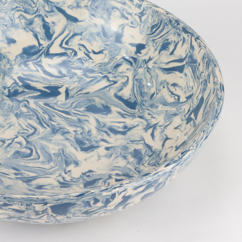 Blue & White Galaxy Fruit Bowl