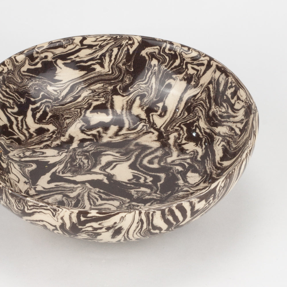 Brown & White Galaxy Small Bowl