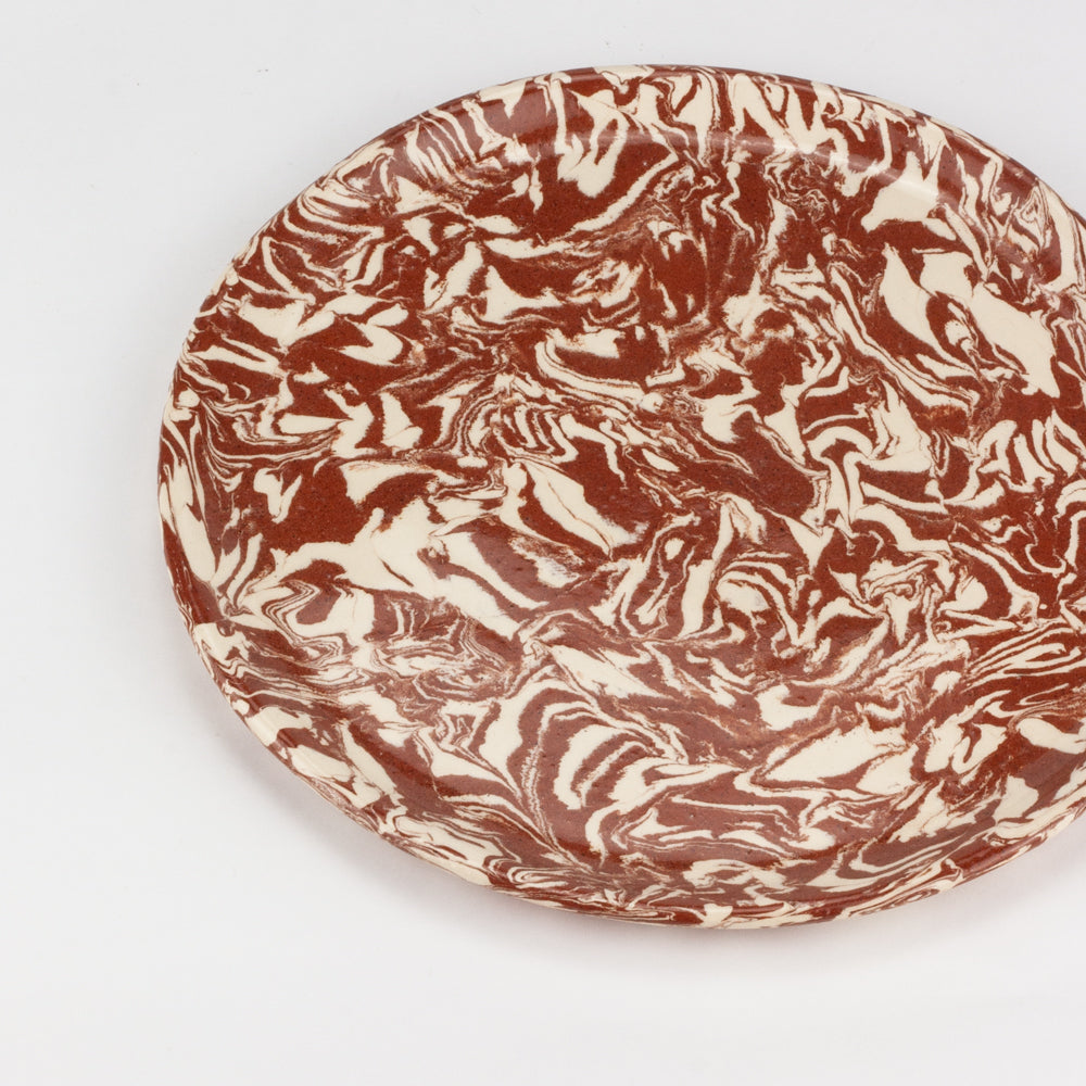 Terracotta & White Galaxy Side Plate