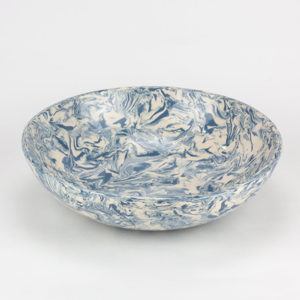 Blue & White Galaxy Fruit Bowl