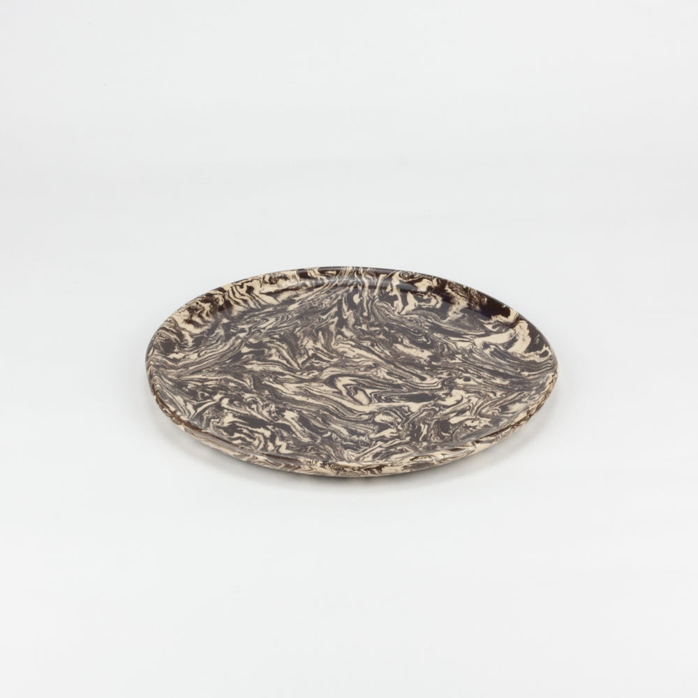 Brown & White Galaxy Side Plate