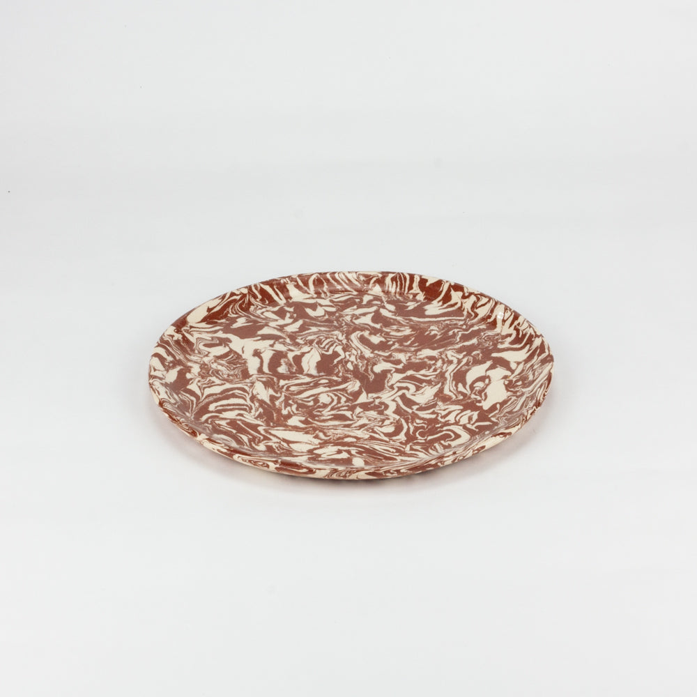 Terracotta & White Galaxy Side Plate