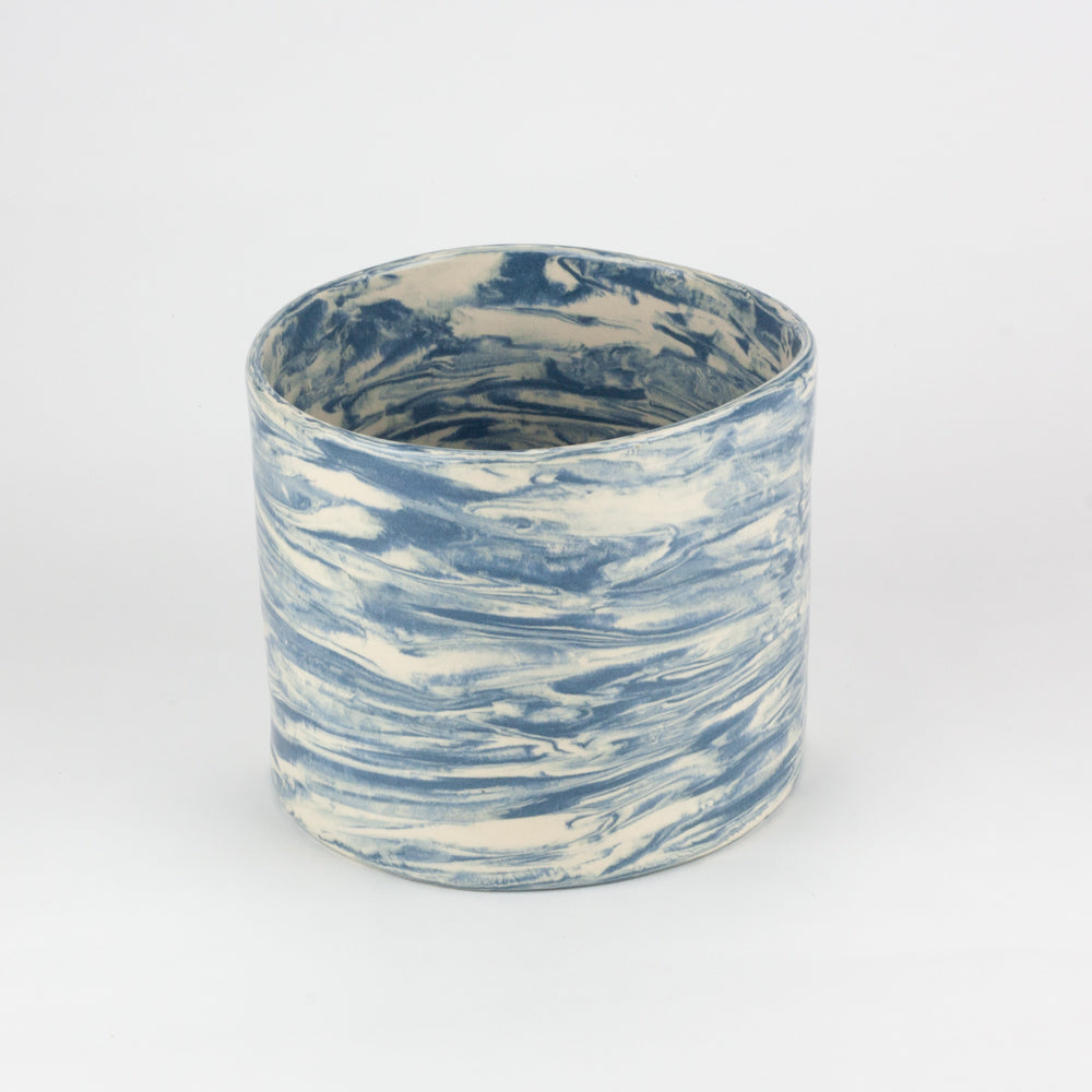 Blue & White Galaxy Planter