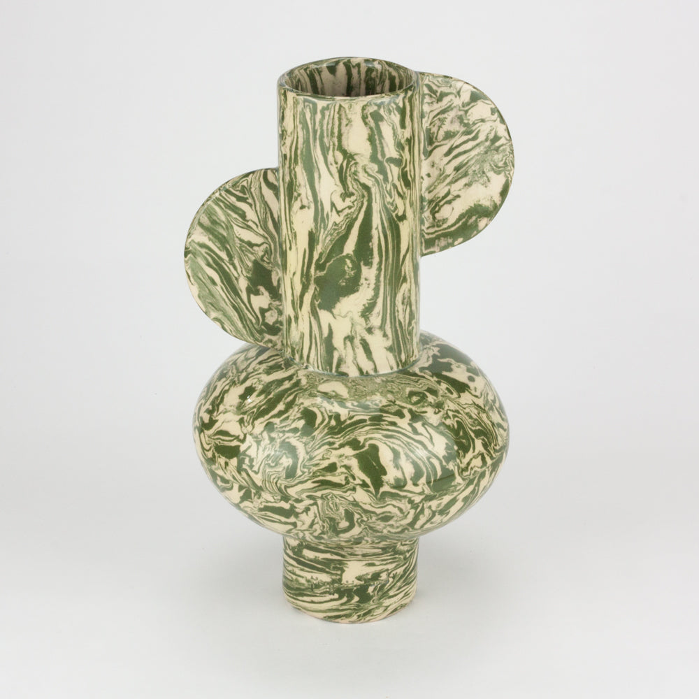 Green & White Galaxy Profumo Vase