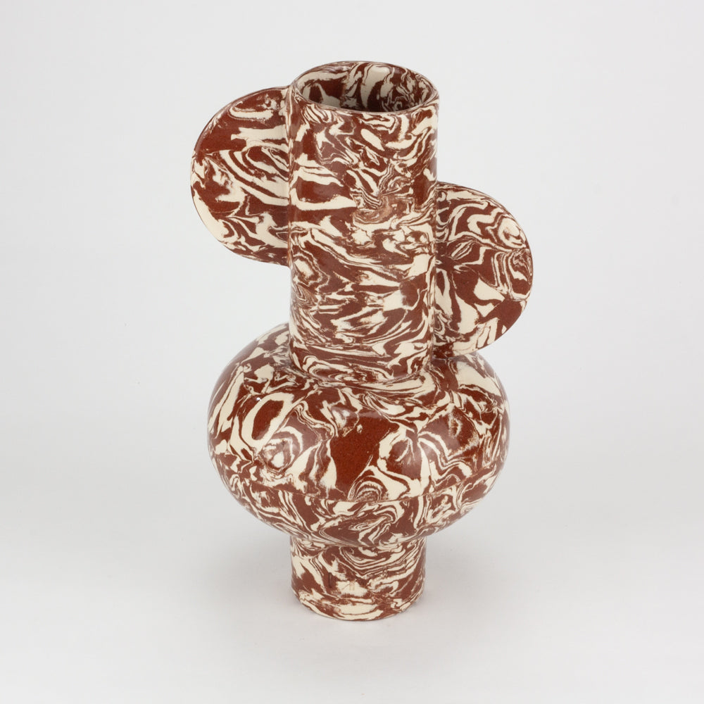 Terracotta & White Galaxy Profumo Vase