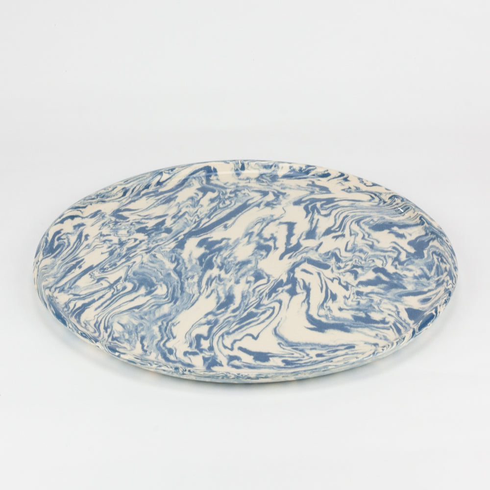 Blue & White Galaxy Dinner Plate