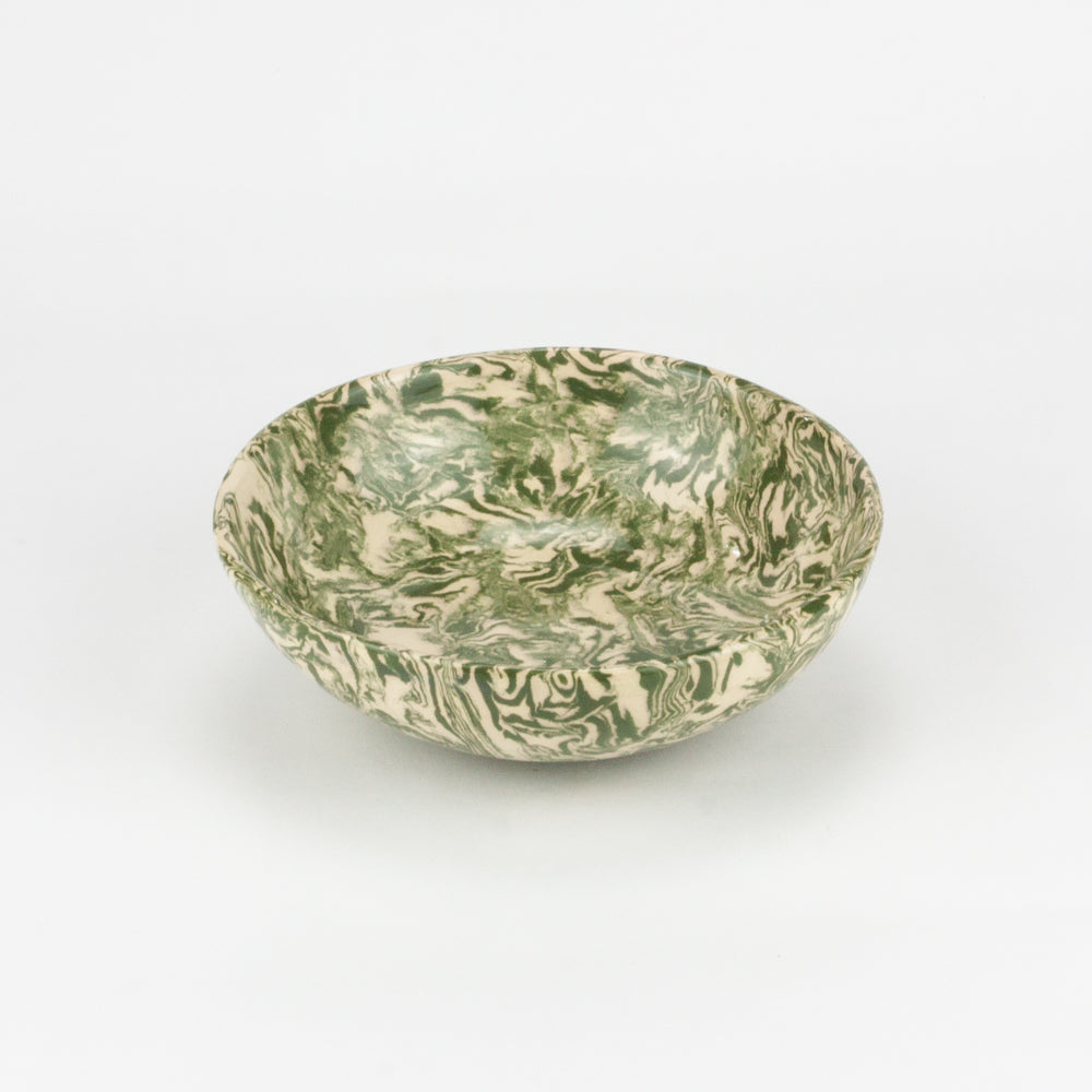 Green & White Galaxy Small Bowl