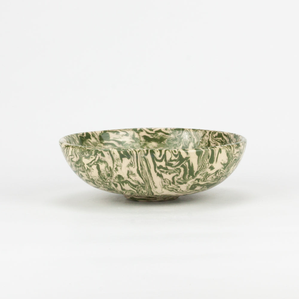 Green & White Galaxy Small Bowl