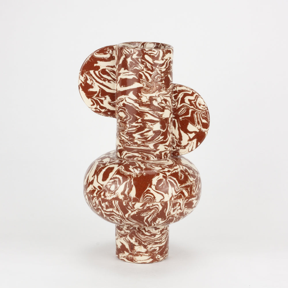 Terracotta & White Galaxy Profumo Vase