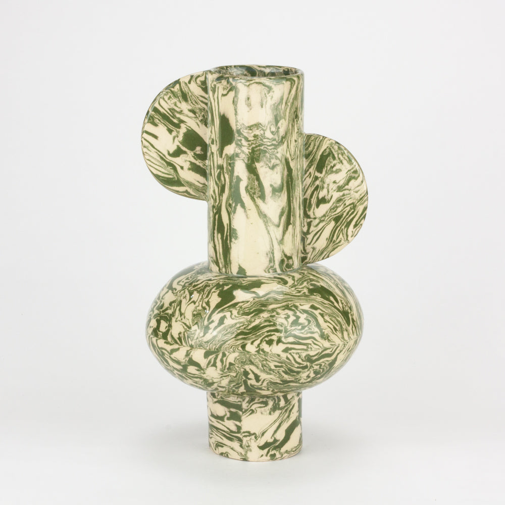 Green & White Galaxy Profumo Vase