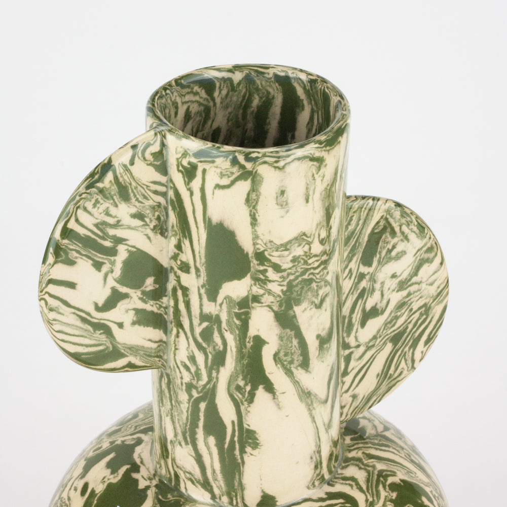 Green & White Galaxy Profumo Vase