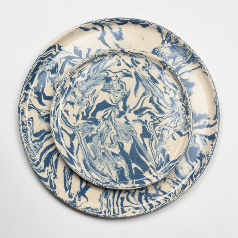 Blue & White Galaxy Dinner Plate