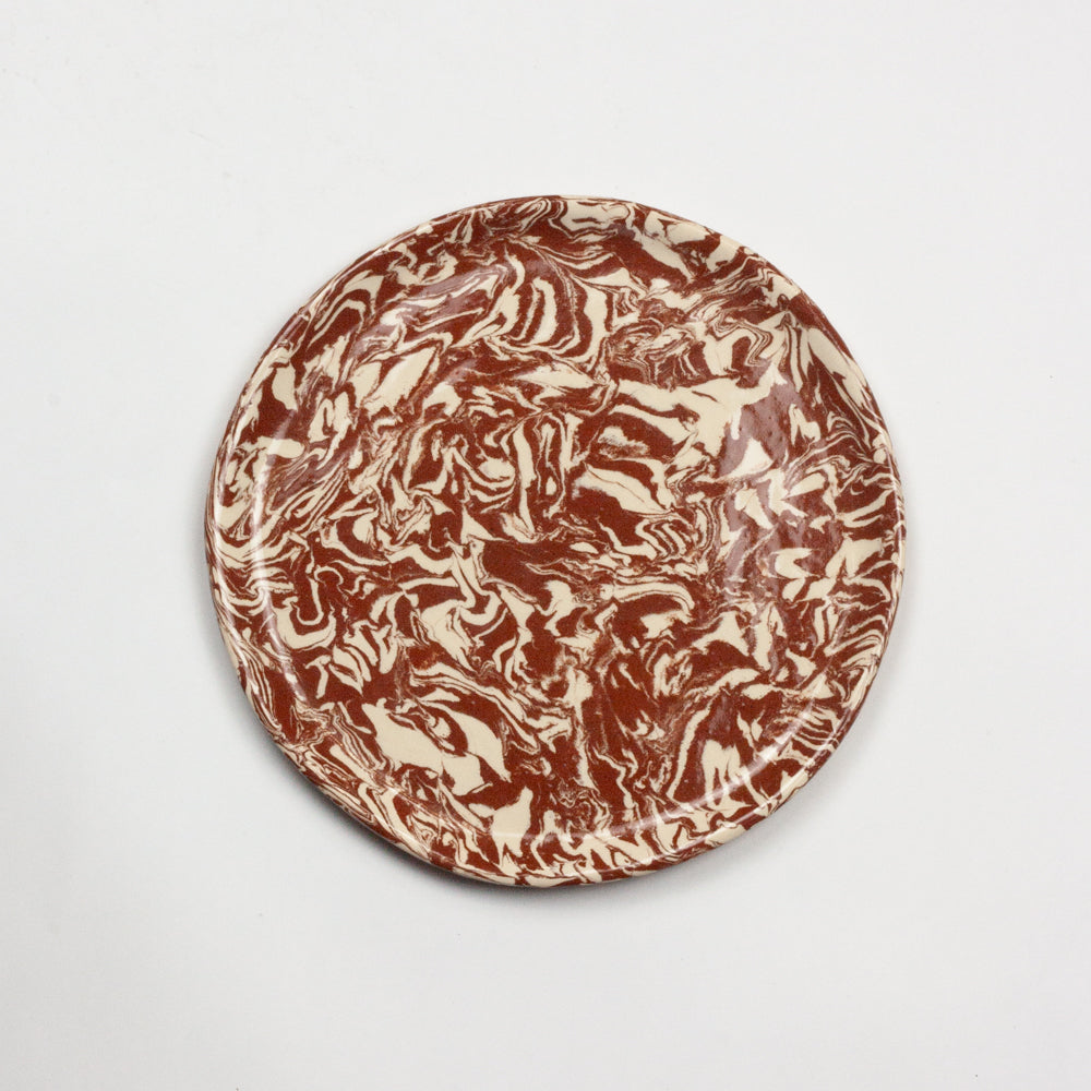 Terracotta & White Galaxy Side Plate