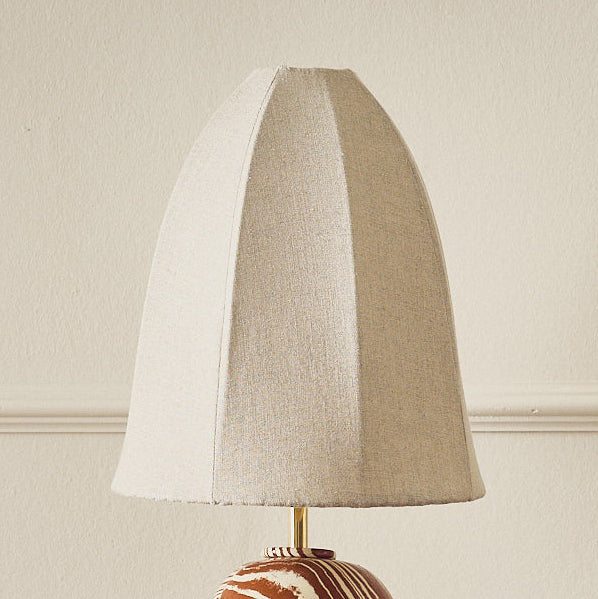 Swan Terracotta & White Table Lamp