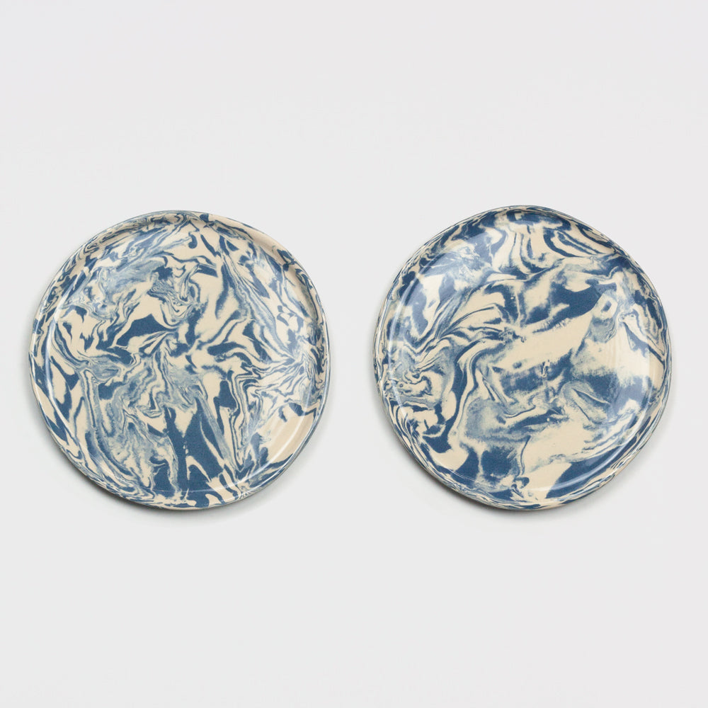 Set of 2 Blue & White Galaxy Side Plate