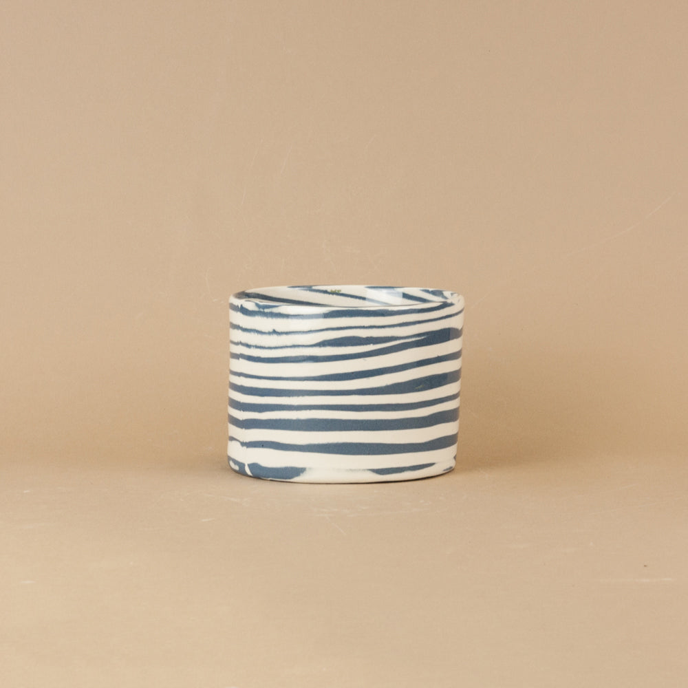 Small Blue & White Planter