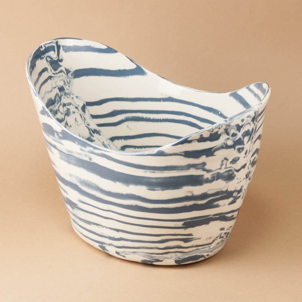 Blue & White Large Ice Bucket