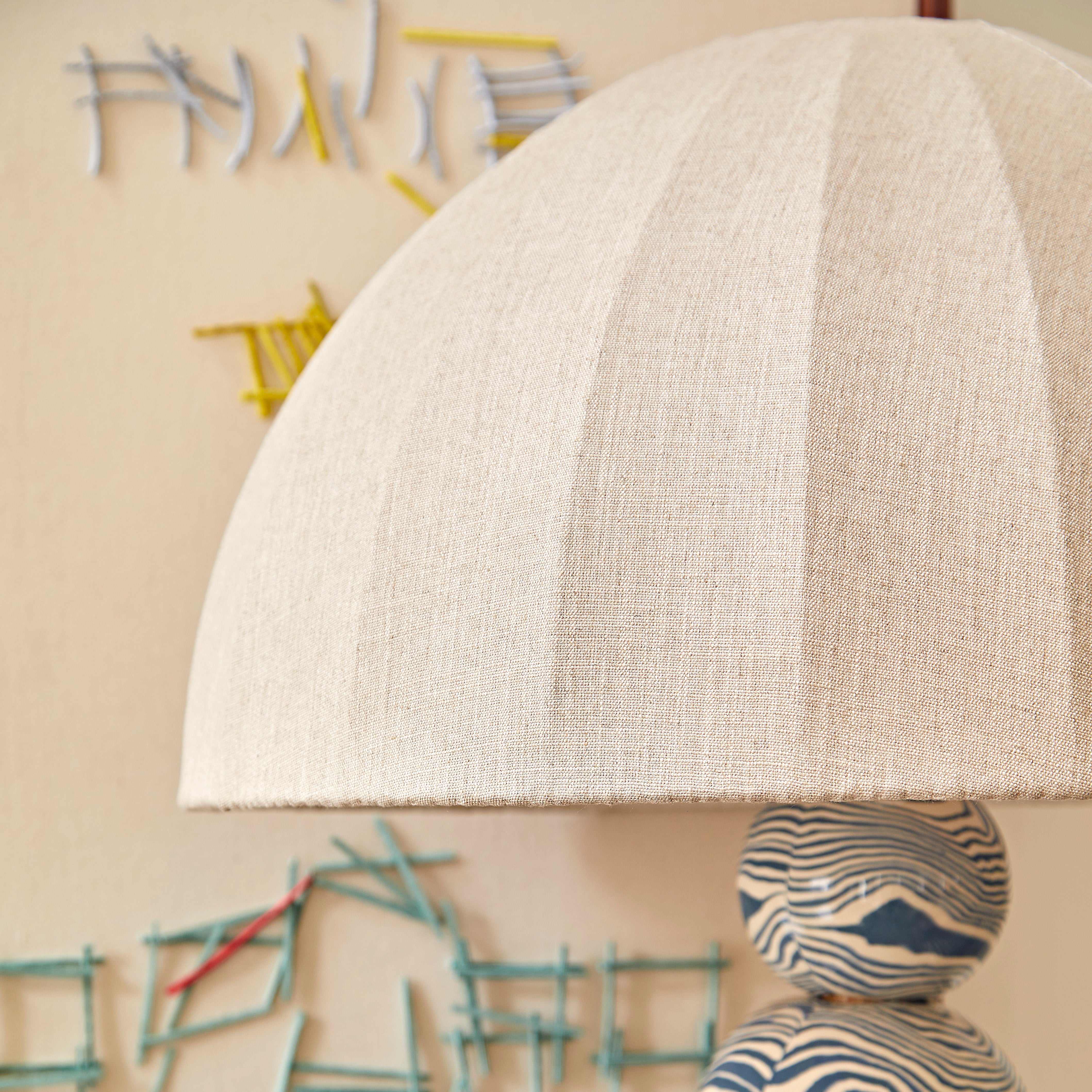 Blue & White Ceramic "TABLE" Table Lamp